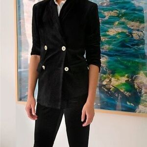 Gretchen  Scott Black velvet Women's gripeless Pants shrimp